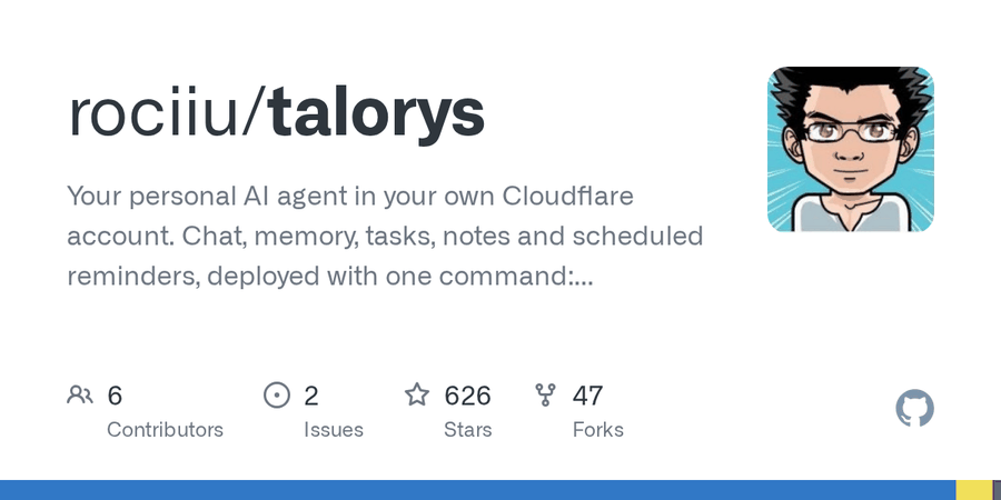 Talorys – A self-hosted personal AI agent on Cloudflare's free tier