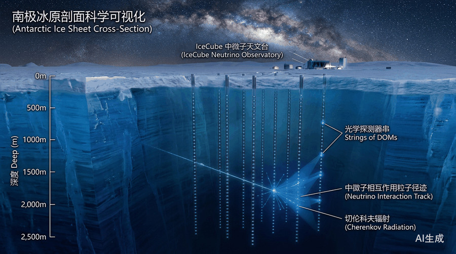 2026物理诺奖:冰立方中微子天文台