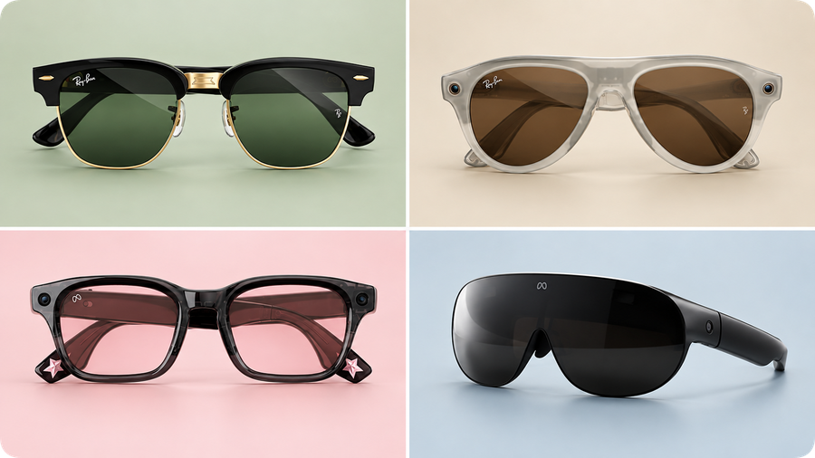 Meta 新眼镜对比 Vision Pro