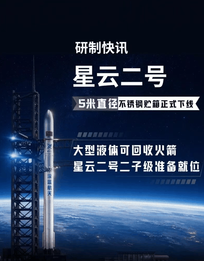 深蓝航天 5 米直径不锈钢共底贮箱