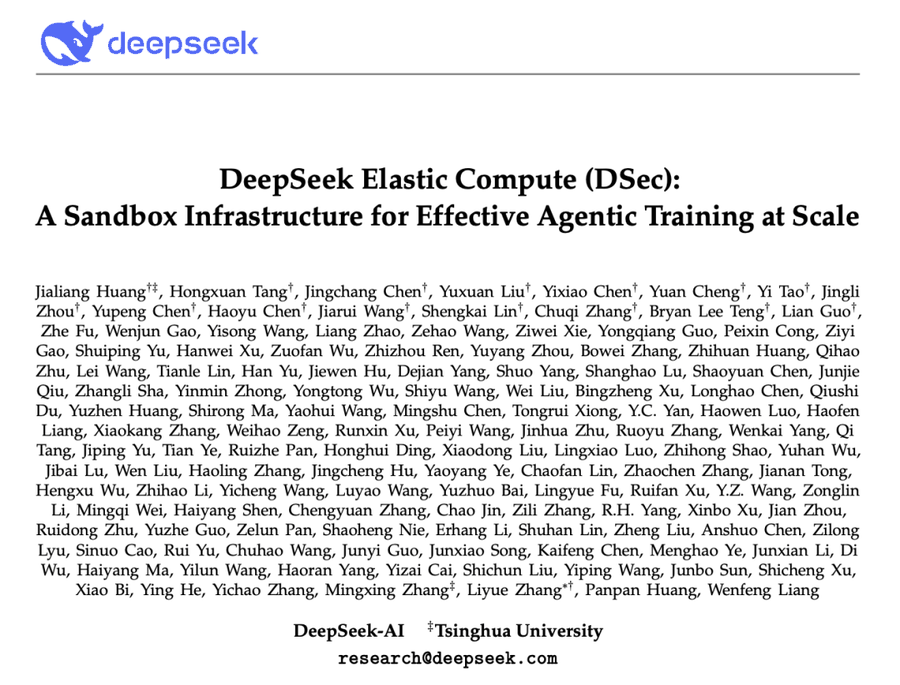 DeepSeek 新论文公开 Agent 训练