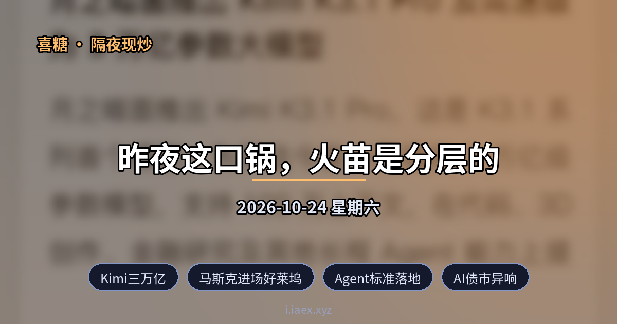 2026-10-24 隔夜现炒