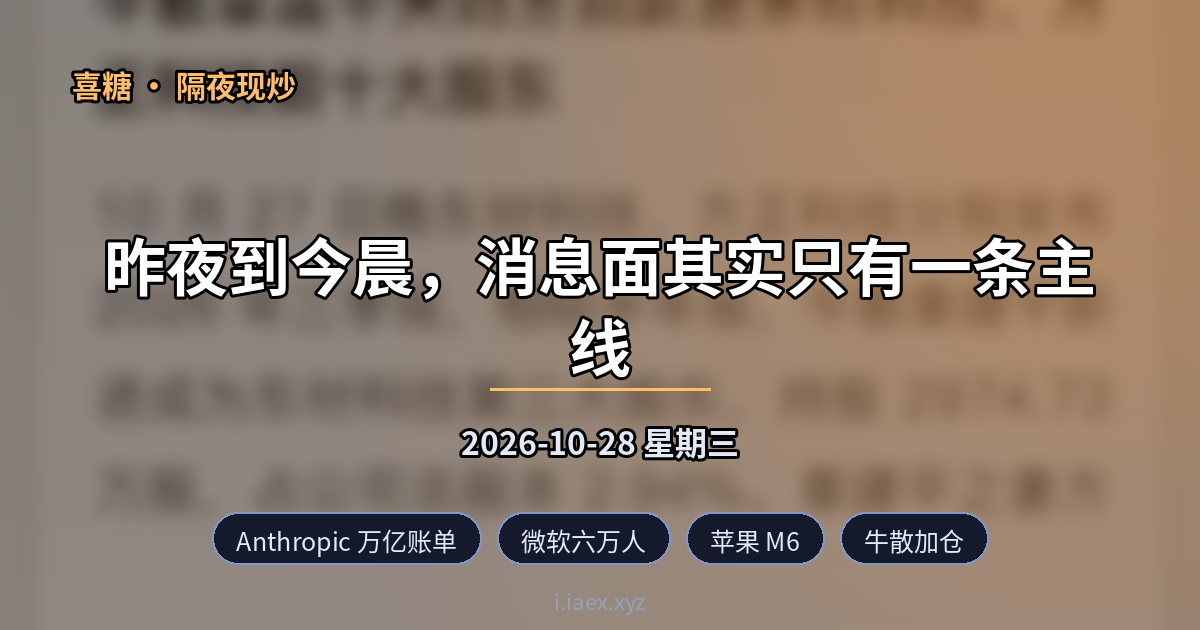 2026-10-28 隔夜现炒
