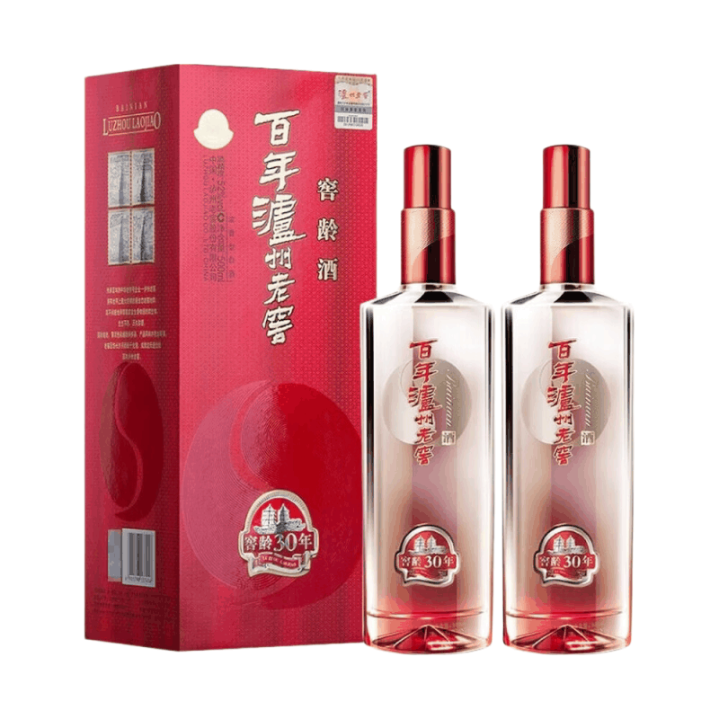 泸州老窖 窖龄酒30年 浓香型 52° 500ml*2中秋送礼