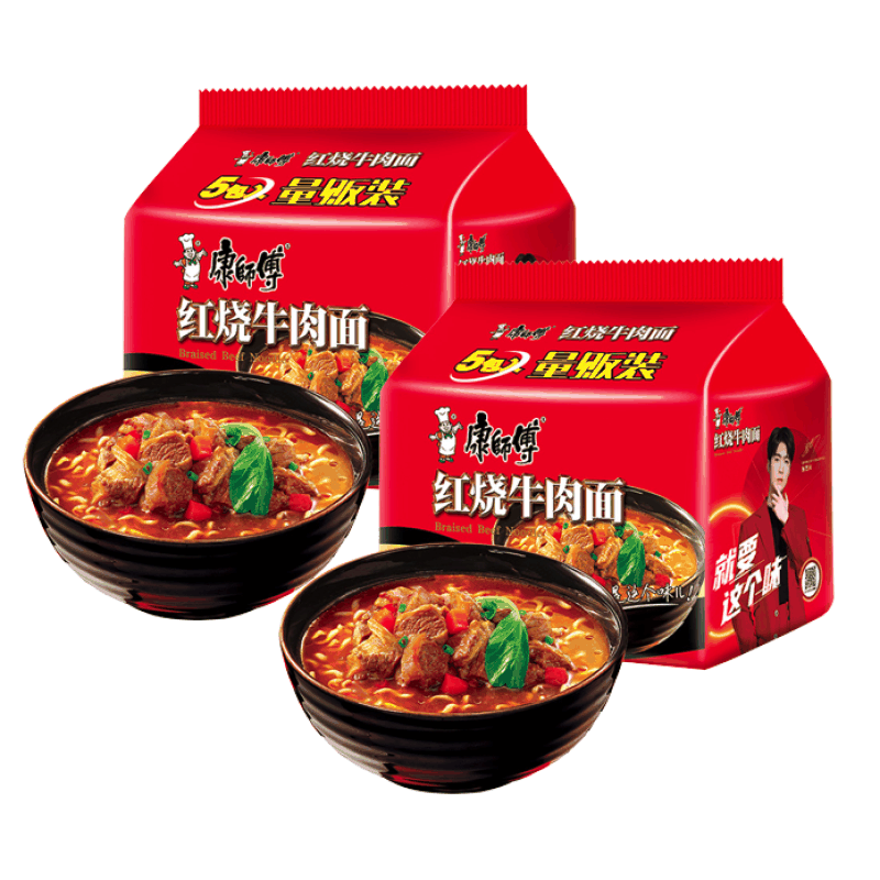 88VIP：康师傅 红烧牛肉方便面105g*5包
