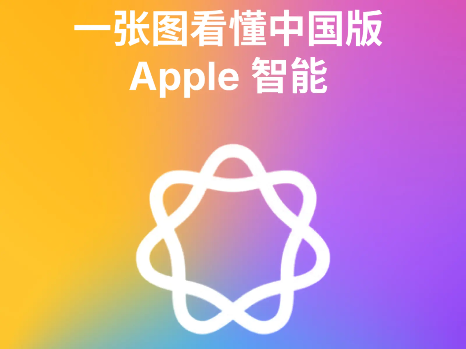 一图流 | 一张图看懂中国版 Apple 智能
